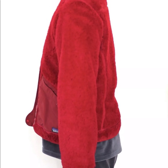 Patagonia Red Reversible Fleece Jacket Sz XS - Picture 4 of 12